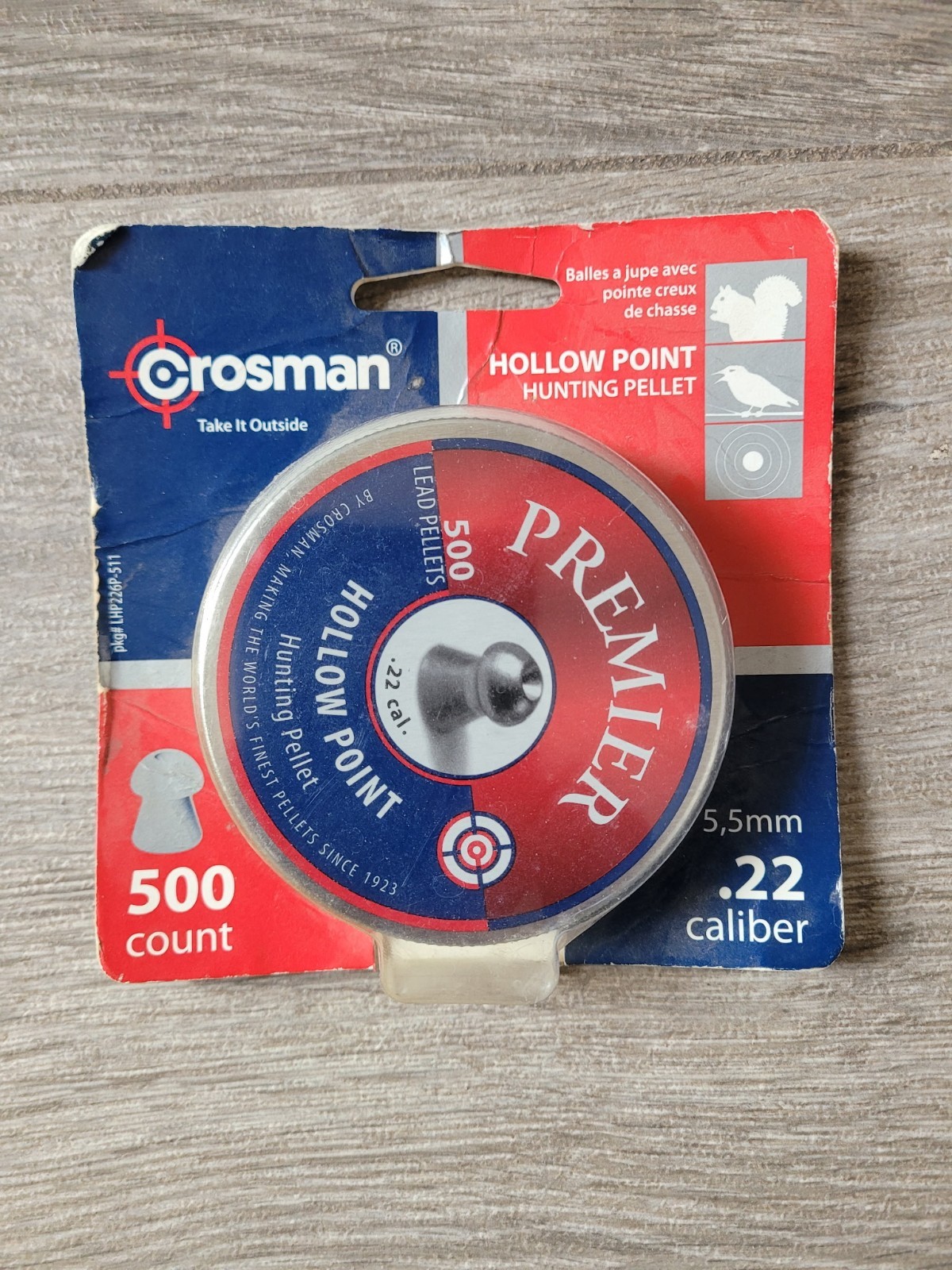 Crosman Premier Hollow Point Pellets 22 Cal 500 Count 5,5 mm