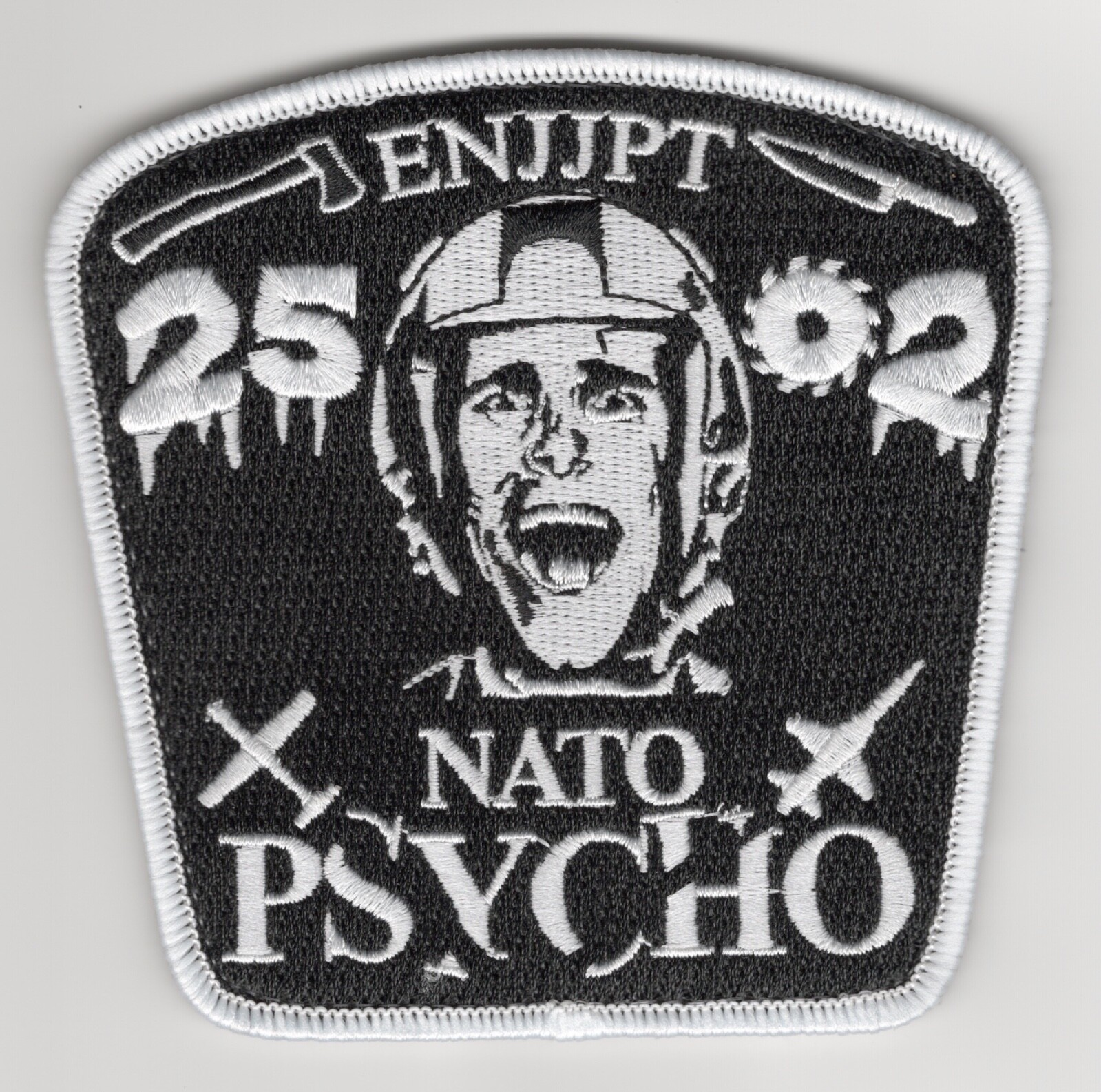 USAF 80th FTW Class 25-02 Morale patch, Sheppard AFB, TX, Hooked backside.