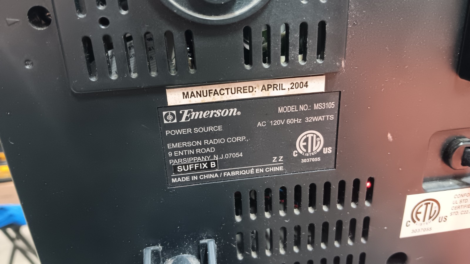 Emerson MS3103 Triple-Play Linear 3CD Changer Plays With Issues (Read)