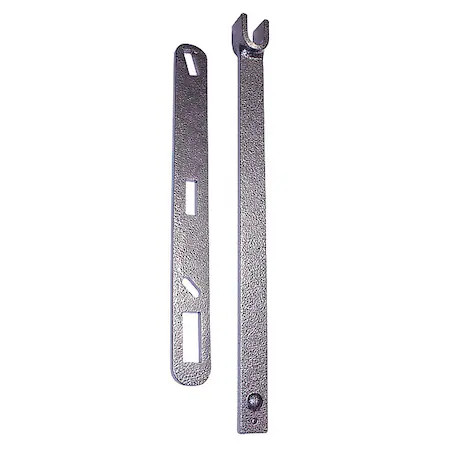 Zoro Select 34A517 Water/Gas Shutoff Wrench, Steel, Color: Gray, 34A517