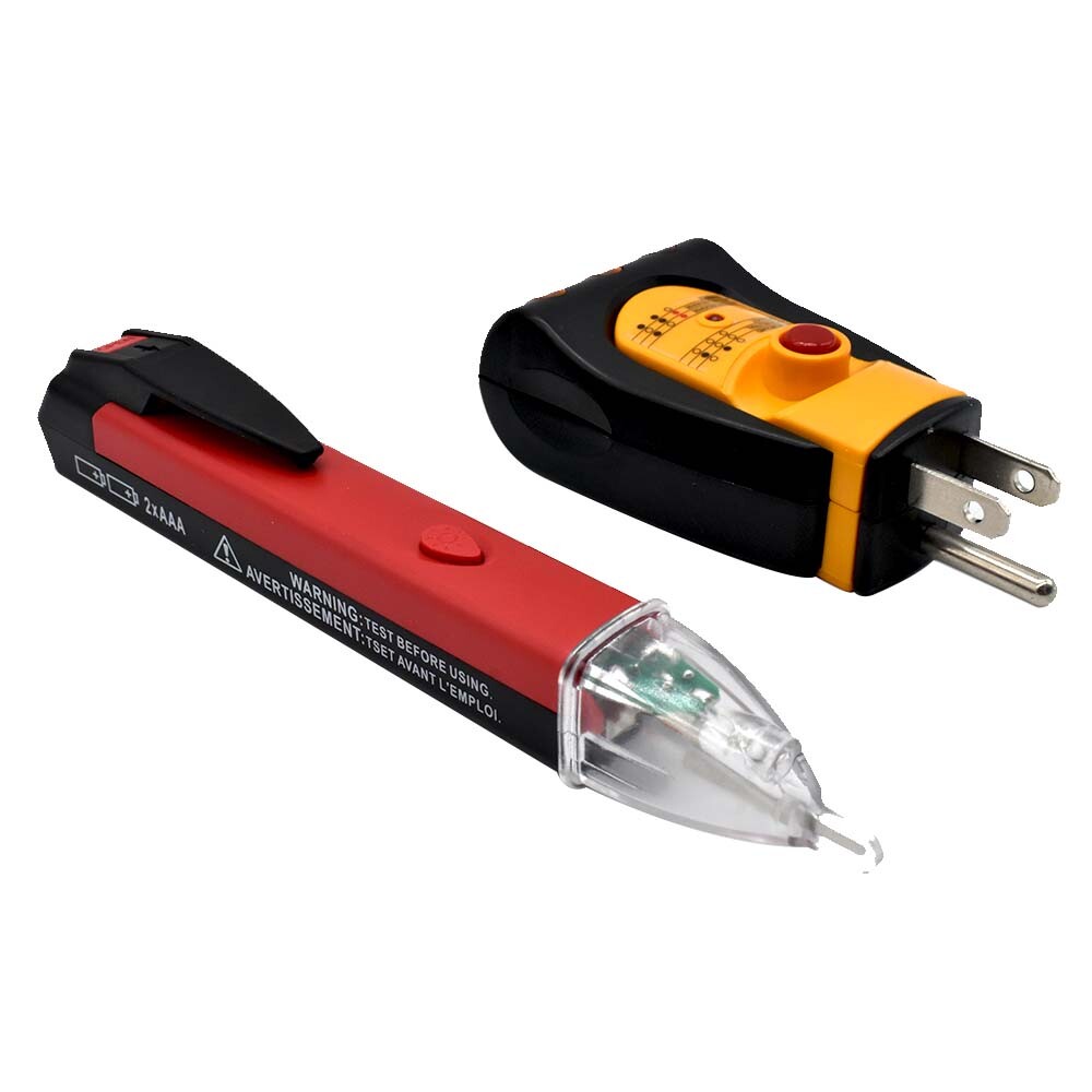 Dual Range No Contact Voltage & GFCI Receptable Tester Kit - TR120KIT