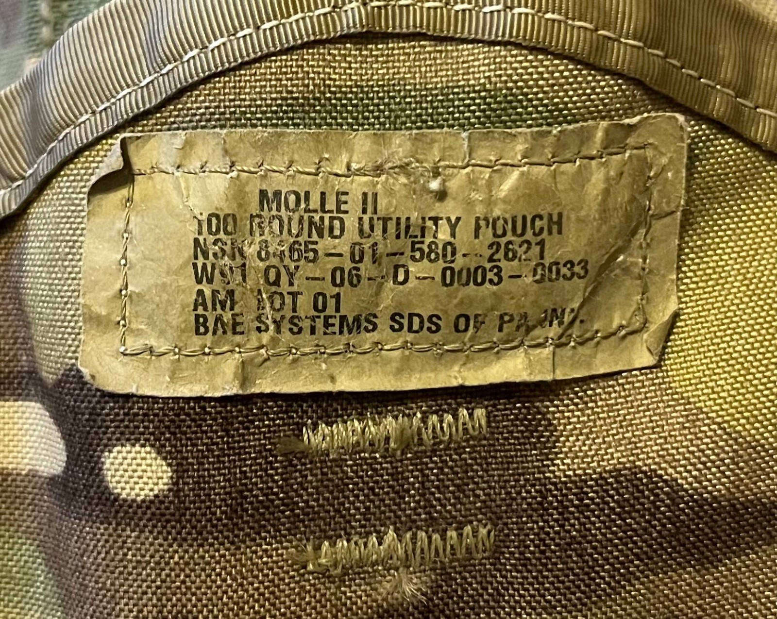 USGI Surplus 100Rds SAW Pouch OCP