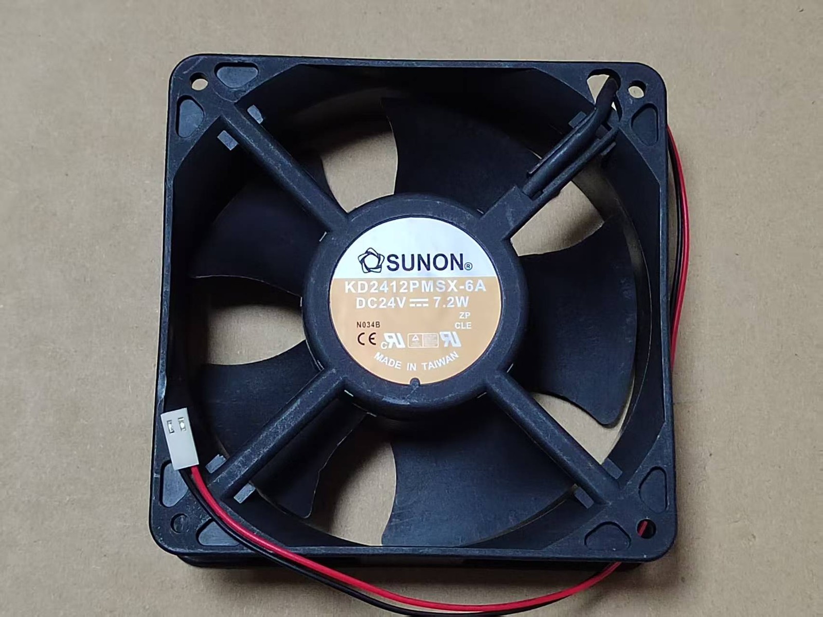 Original SUNON KD2412PMSX-6A DC24V 7.2W 12038 12CM inverter fan