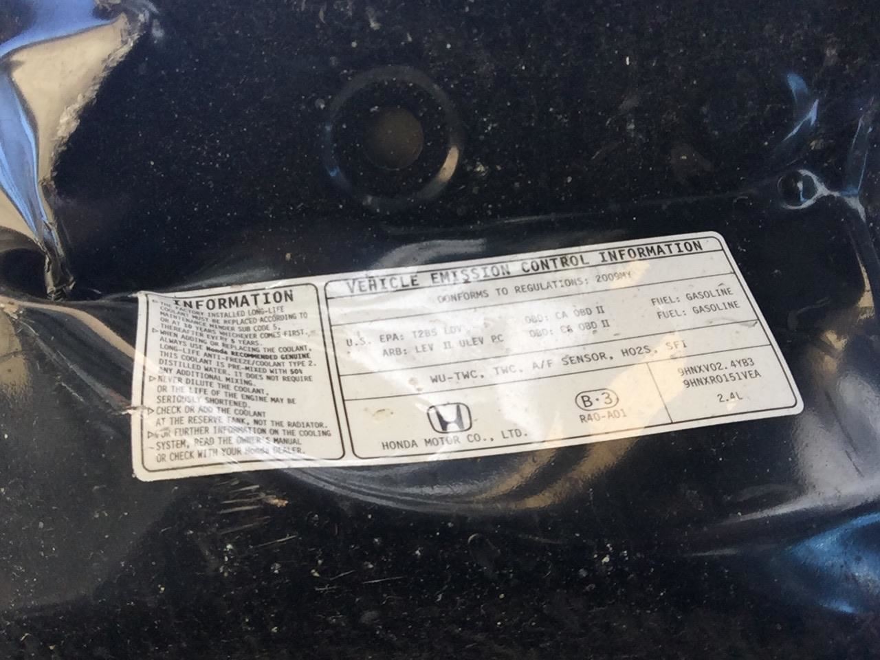 ACCORD 2009 Glove Box 4997651