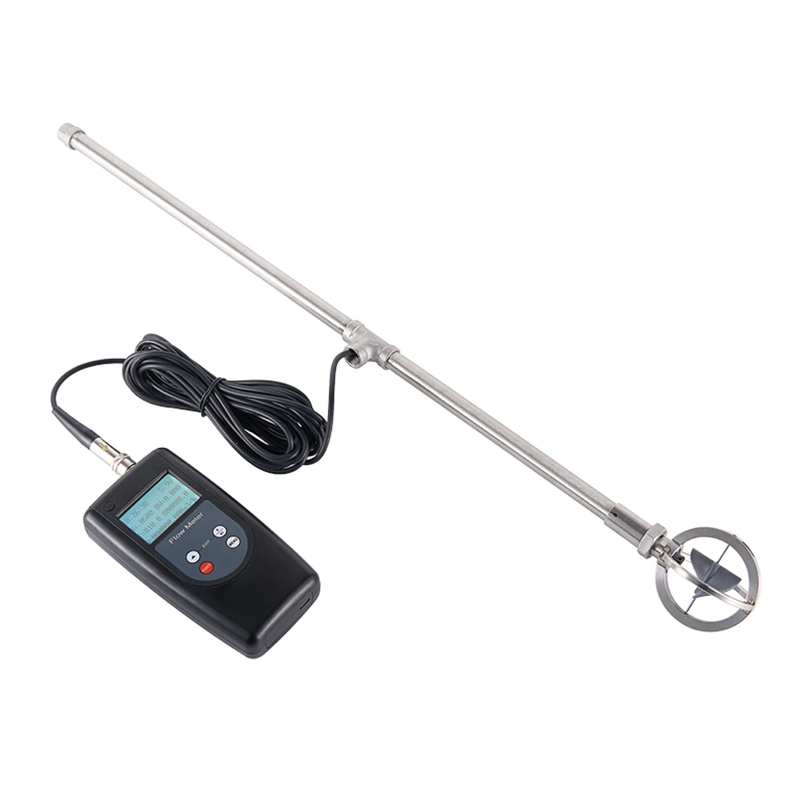 FM-100V5 Portable Velocity Flow Meter Flowmeter Water Velocity Meter Speed Range