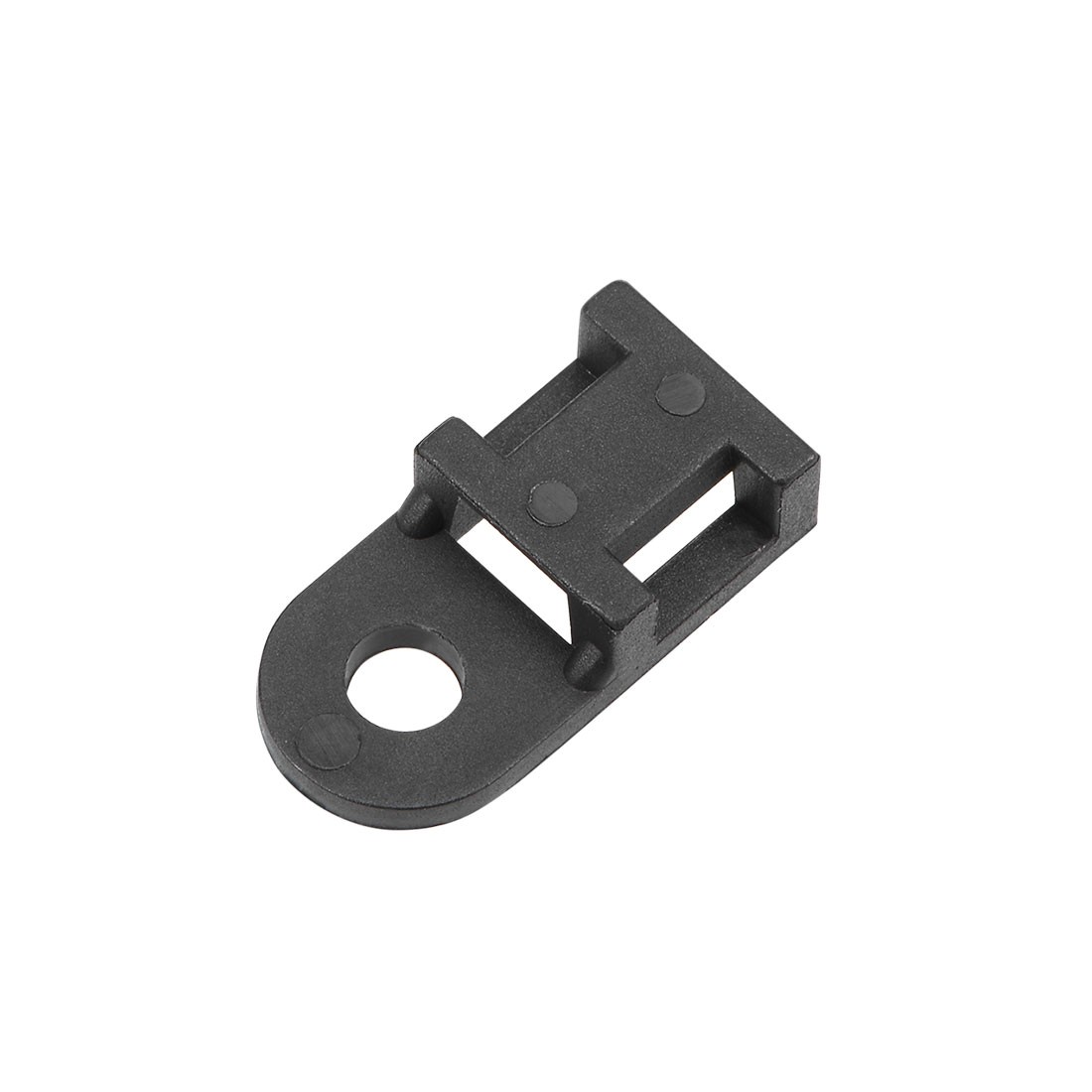50Pcs Cable Tie Base Saddle Type Mount Wire Holder 19.6x9.5x5mm Black