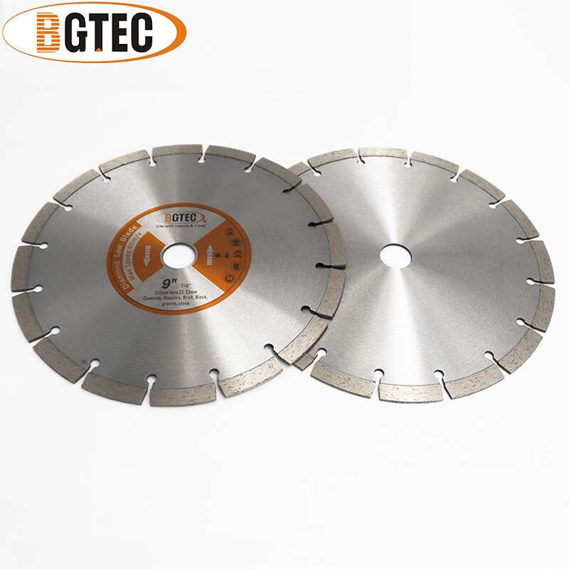 Diamond Blade Segment Cutting Disc for Concrete Marble Granite Cutter 2pcs 9 in