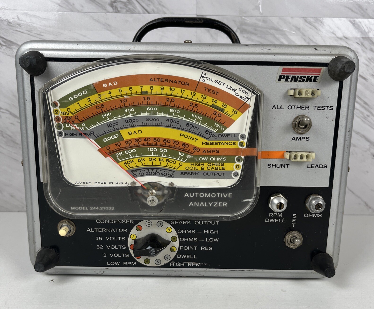 Penske Sears 244.21032 Automotive Analyzer Multi-Tester Compact with Accessories