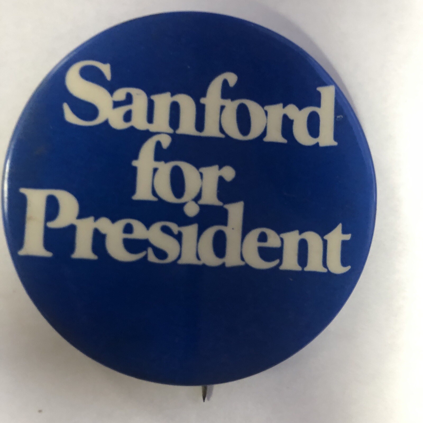 (Terry) Sanford for President 1970’s. hopeful  2 1/4” pinback button pin