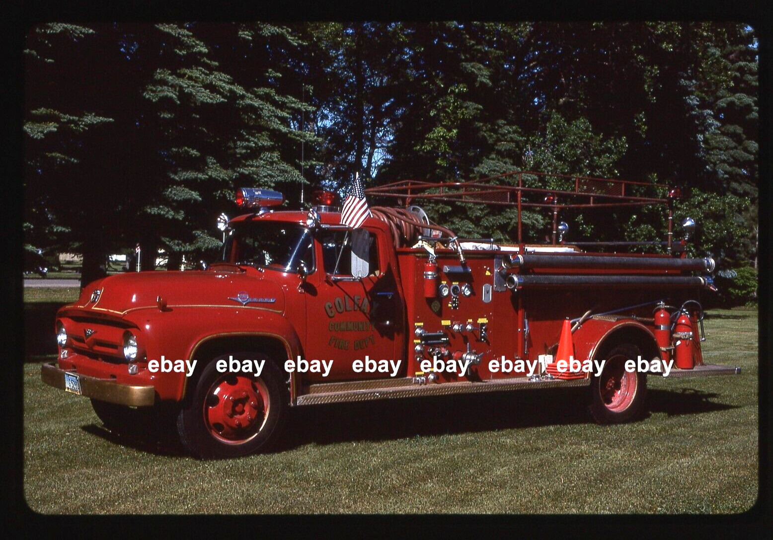 Colfax ND 1956 Ford pumper Fire Apparatus Slide
