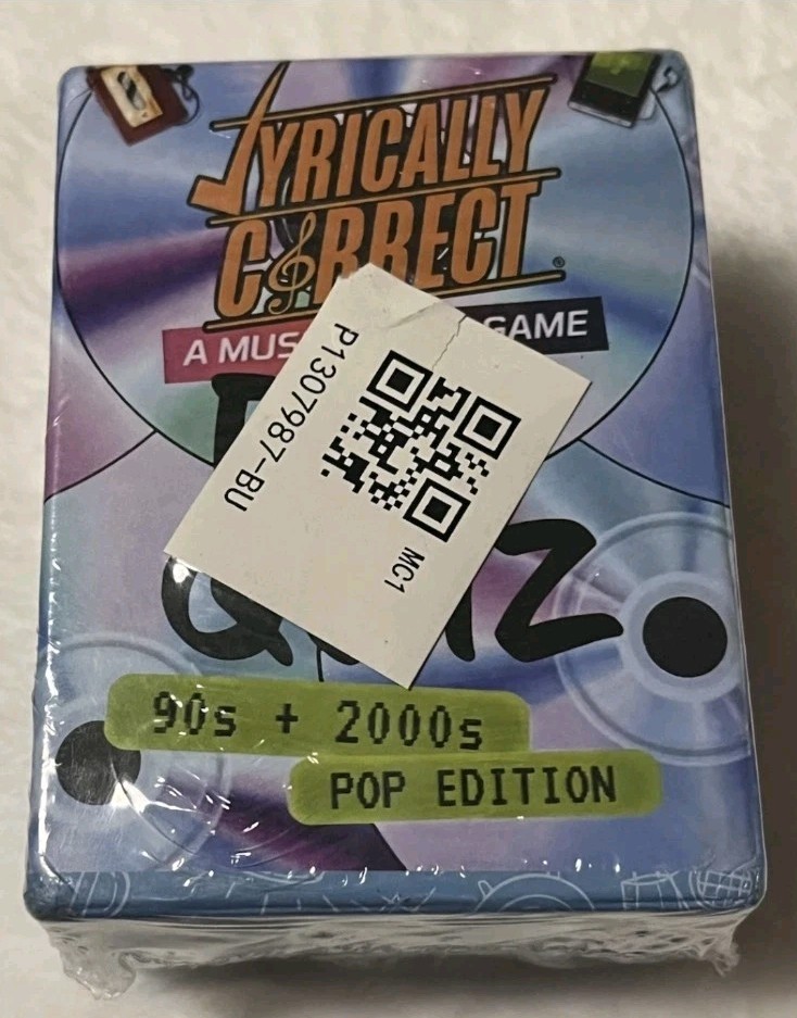 Lyrically Correct A Music Trivia Game Pop Quiz 90s And 2000s Pop Edition New