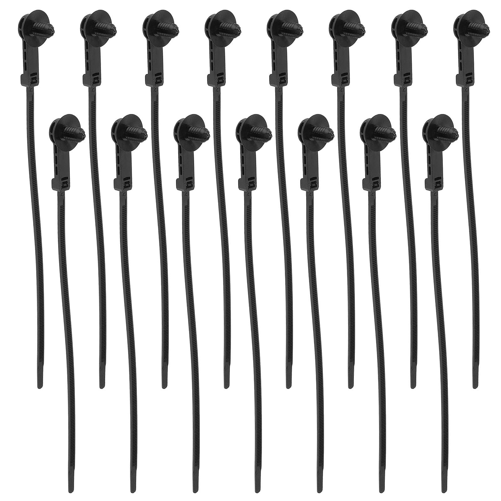 YINETTECH 15PCS Offset Fir Tree Cable Tie 9.1 Inches Long 25mm Offset Part 15...