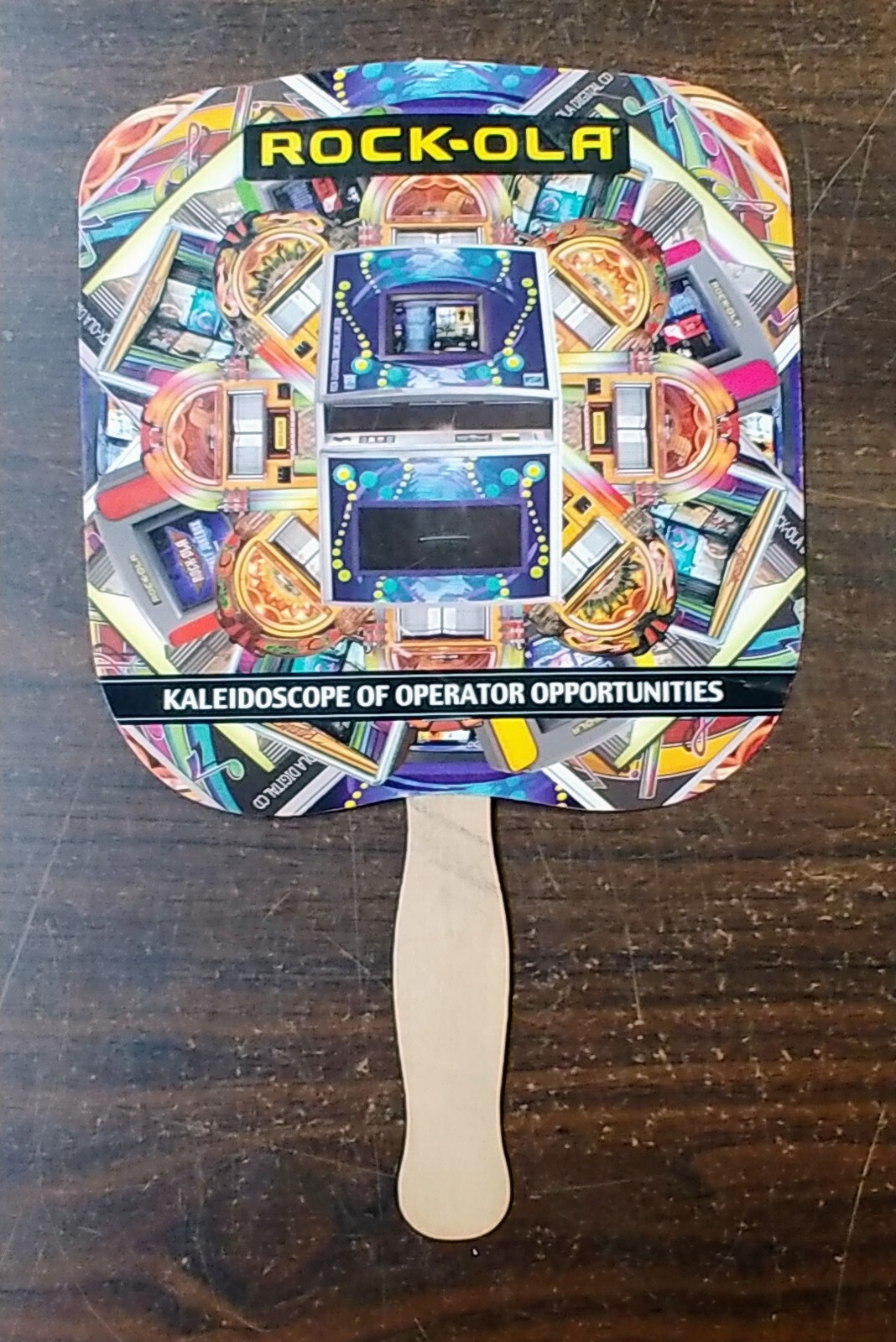 Rock-ola Jukebox / Wall Rock Advertising Promotional Fan