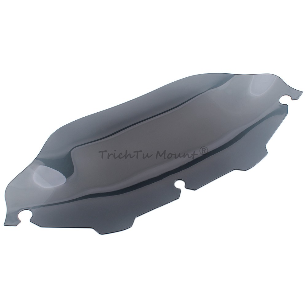 Light Gray 8" Wave Windshield Windscreen Fit for Harley Electra Glide 1996-2013