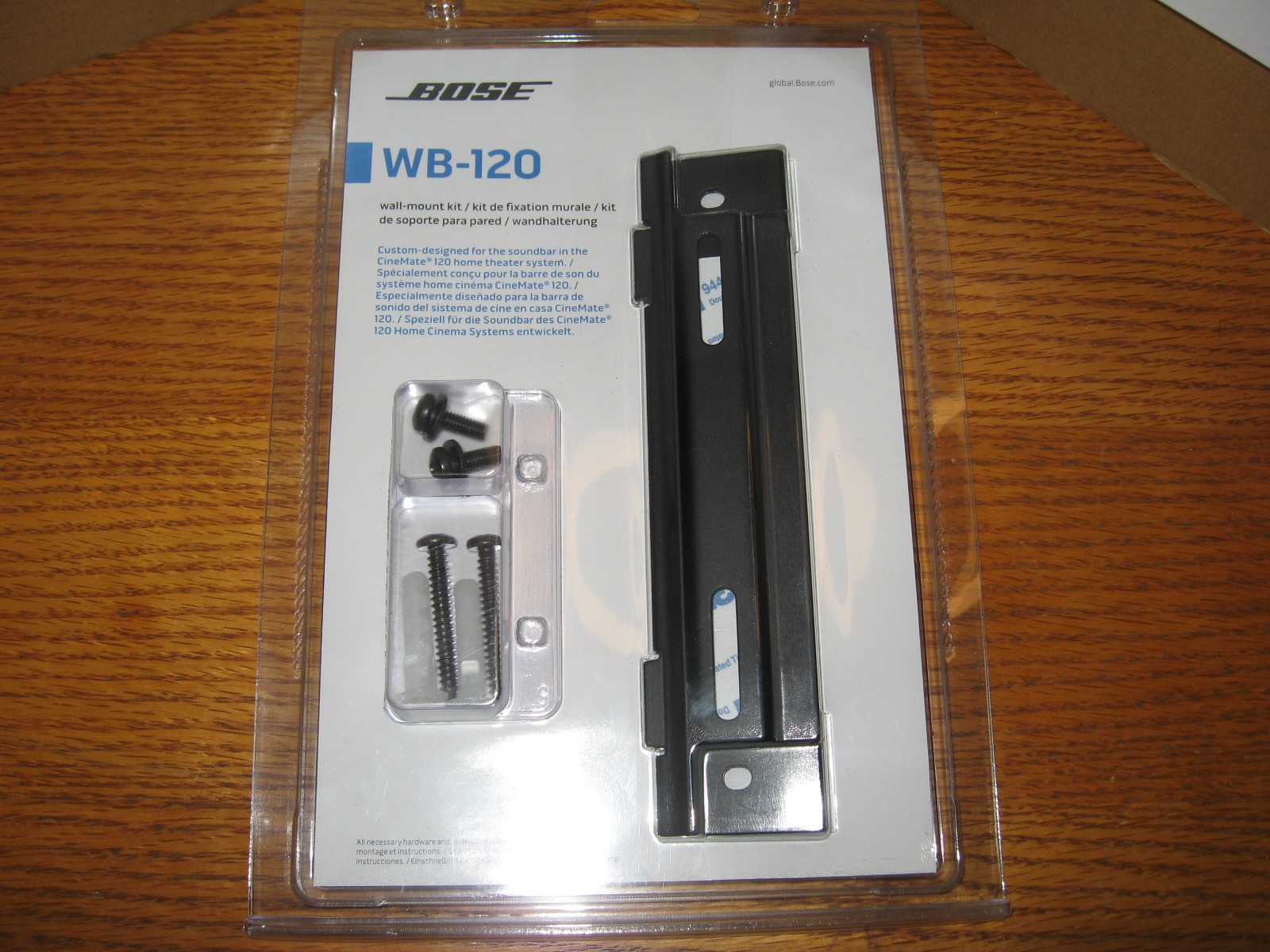 NEW SEALED Bose WB-120 wall mount kit for CineMate 120 home theater soundbar!