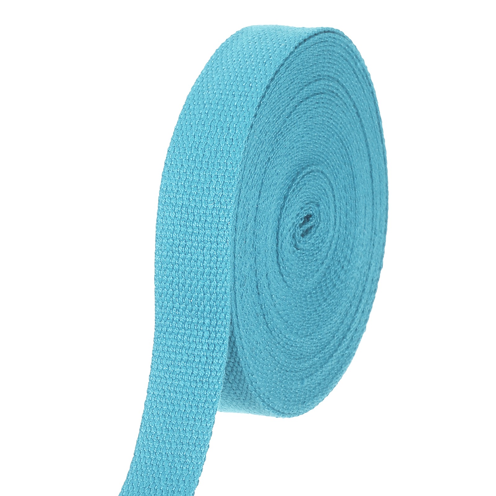 Cotton Webbing 1 Inch 11 Yard Polyester Cotton Webbing Strap, Light Blue