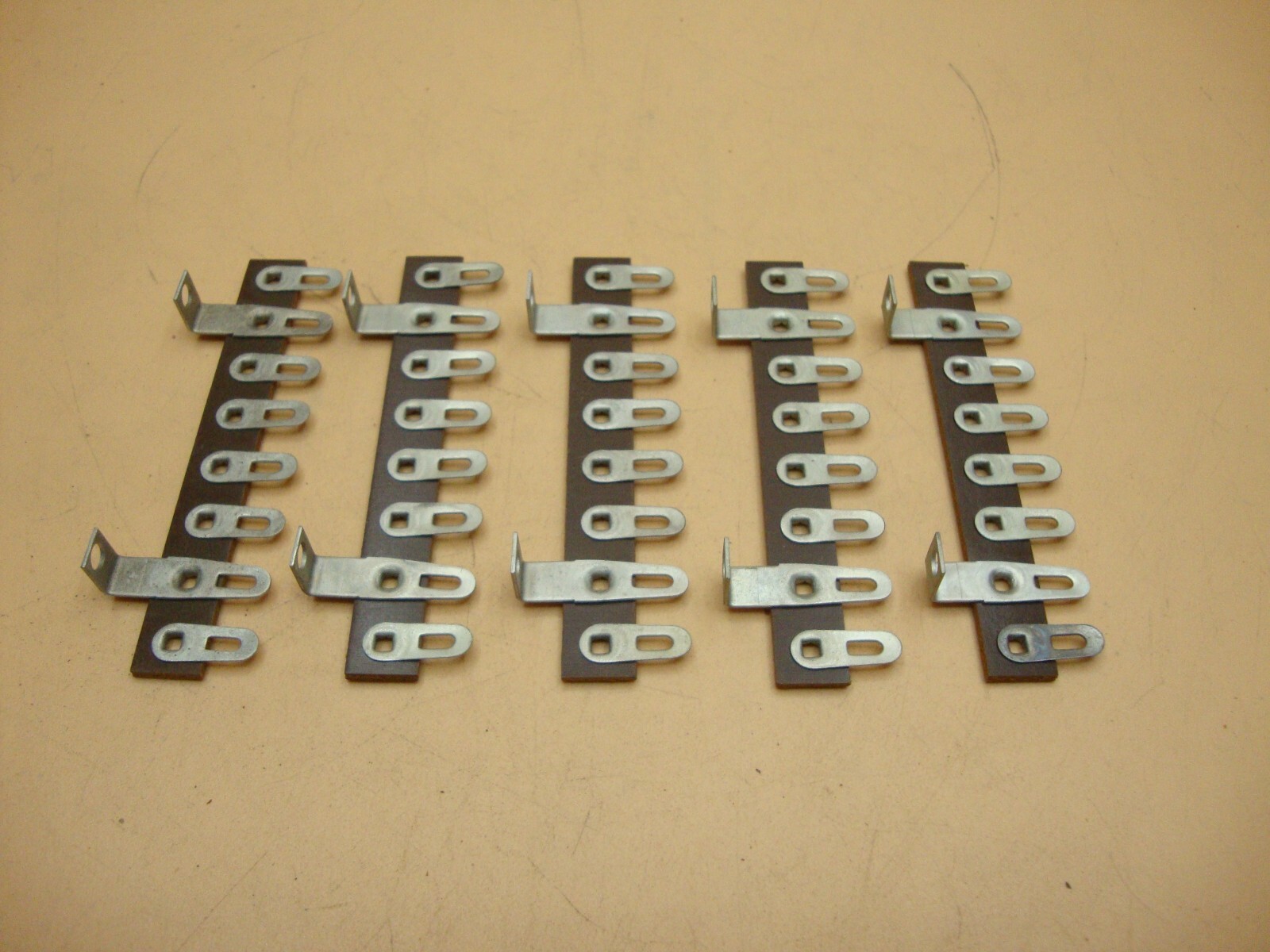 Terminal Strip, 8 Lug, 2 Lug Common, Phenolic Terminal Strip NOS (M217) (Qty 5)