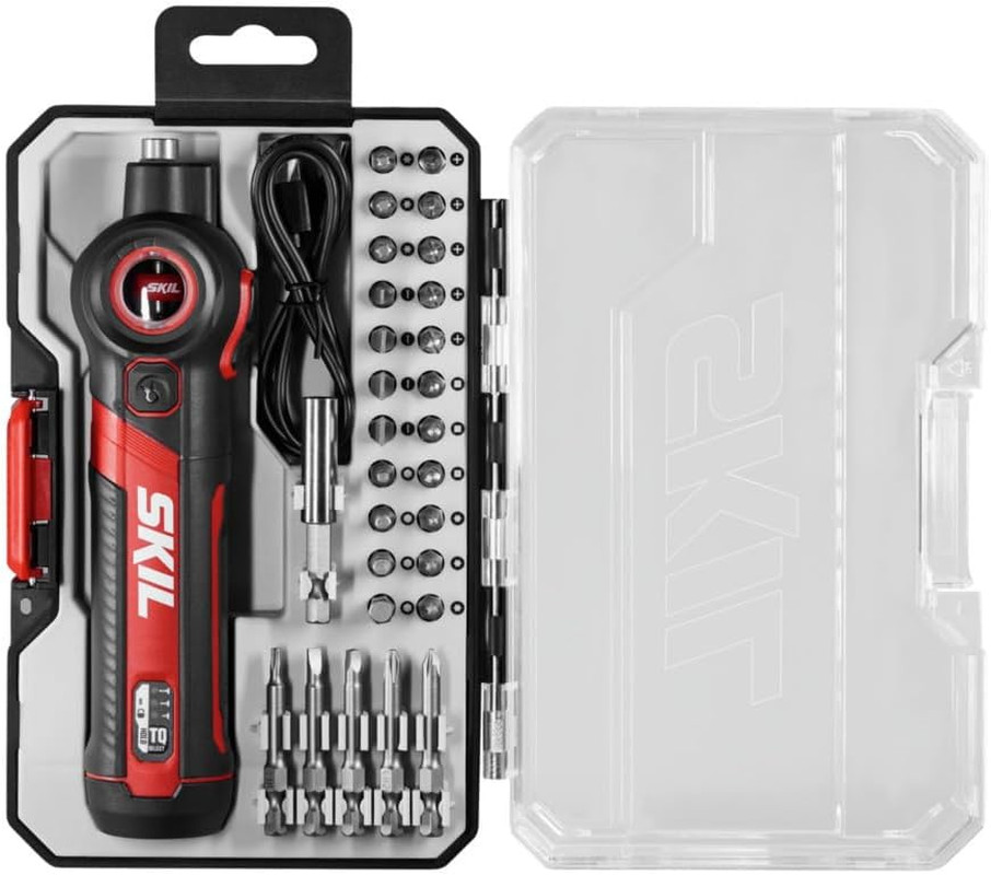 Twist 2.0 Rechargeable 4V Screwdriver with Pivoting Head, Torque Setting, USB...