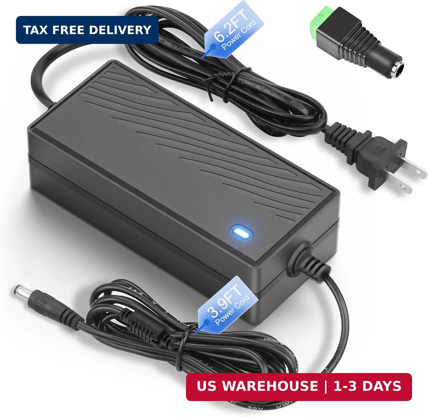 ALITOVE 12V Power Supply 5A 60W Max AC to DC Adapter 100~240V to 12 Volt Transfo