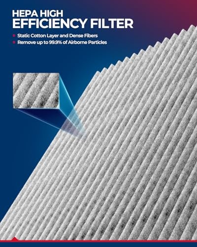 Cabin Air Filter with Activated Carbon, CF11671 Replacement for 2Pcs-CF11671