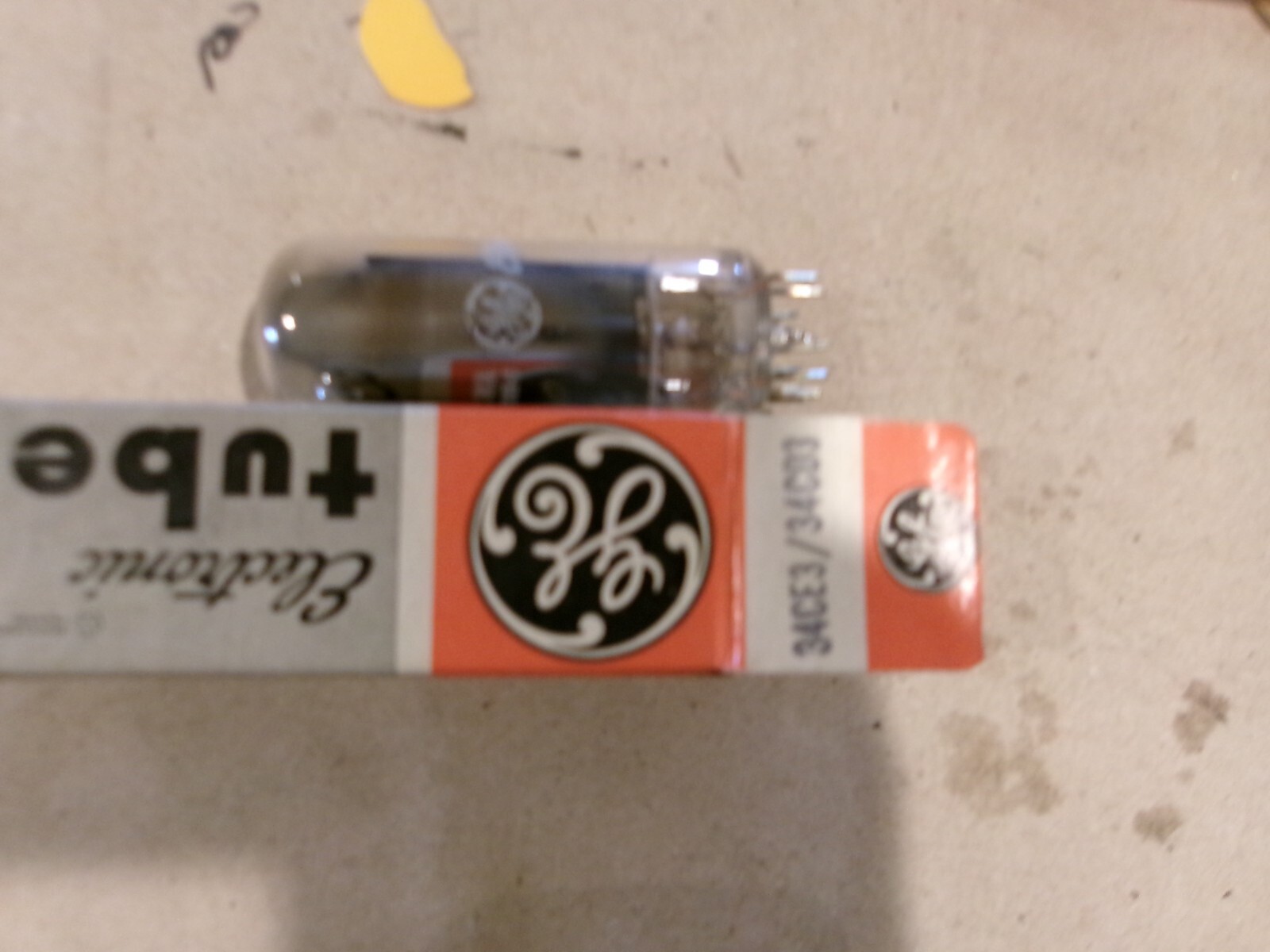 OEM VINTAGE ELECTRONIC TUBE GE 34CE3/34CD3