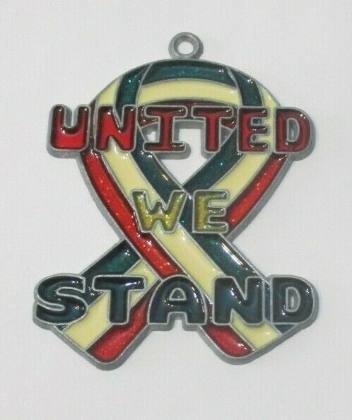 UNITED WE STAND SUNCATCHER (US UNITED STATES PATRIOTIC JULY 4TH)