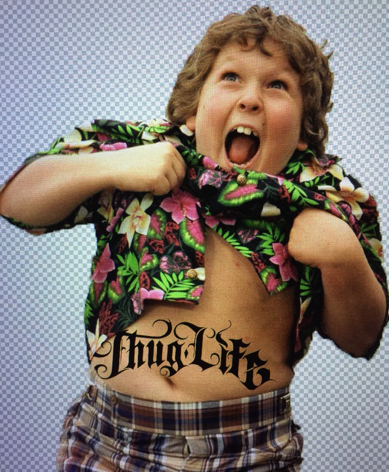 “Chunk” Thug life Goonies Decal Sticker 6"X 7" (Tupac, Truffle Shuffle, 80’s)