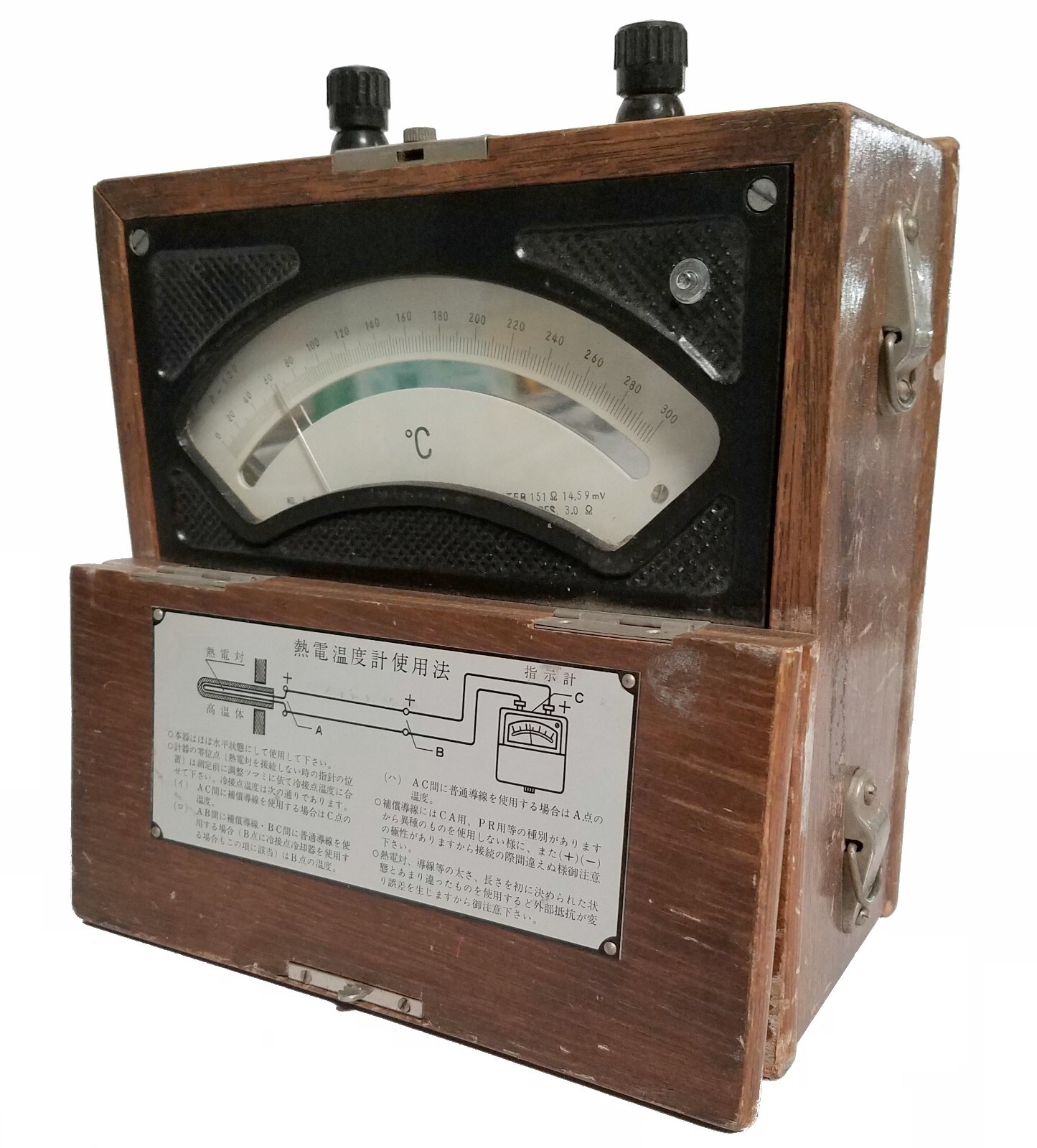 Yashima Works P-130 Analog Pyrometer 0-300c ~ Vintage