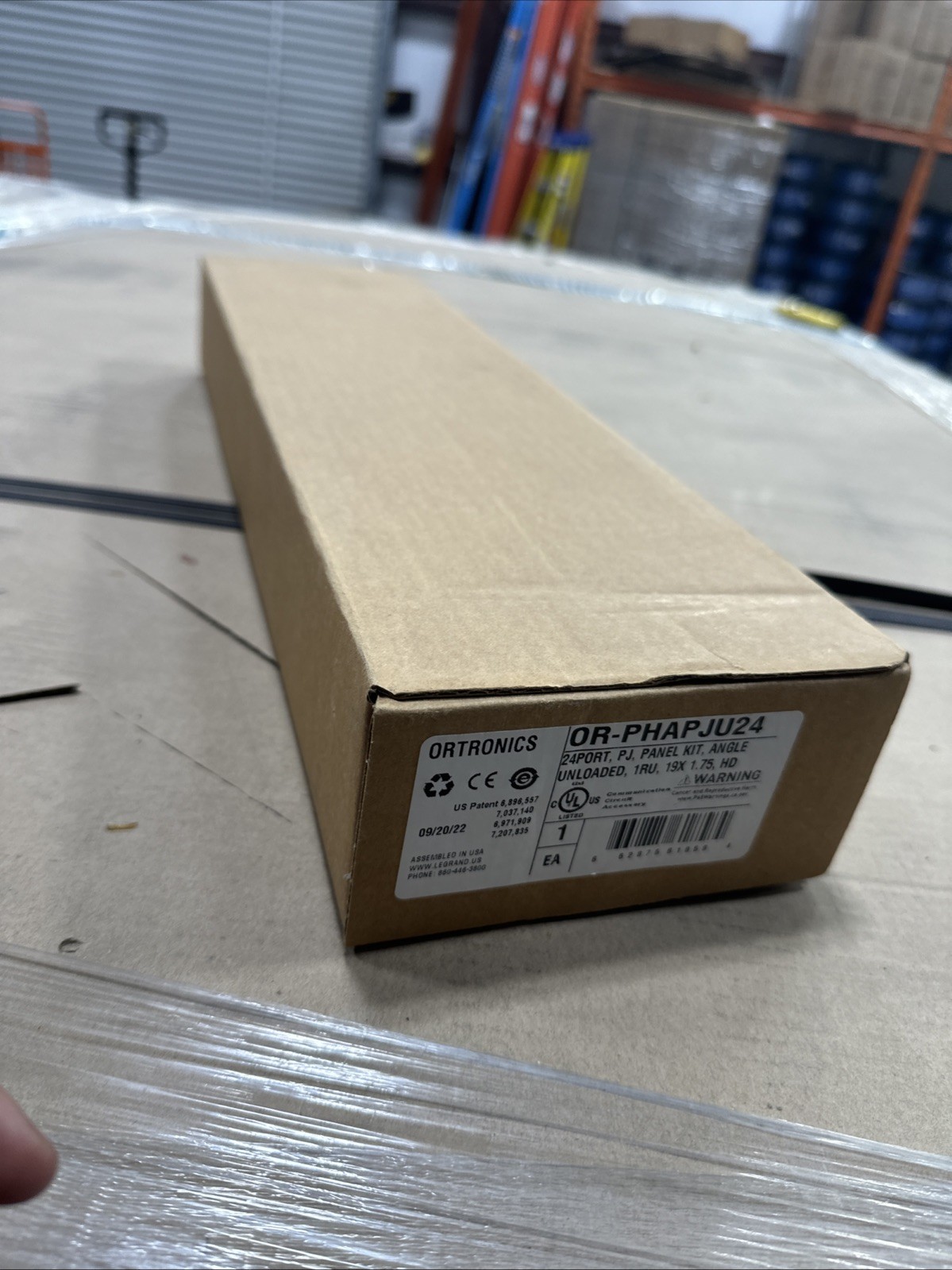 Ortronics OR-PHAPJU24 - Unloaded Angled Patch Panel 24-Port 1RU -EXCELLENT
