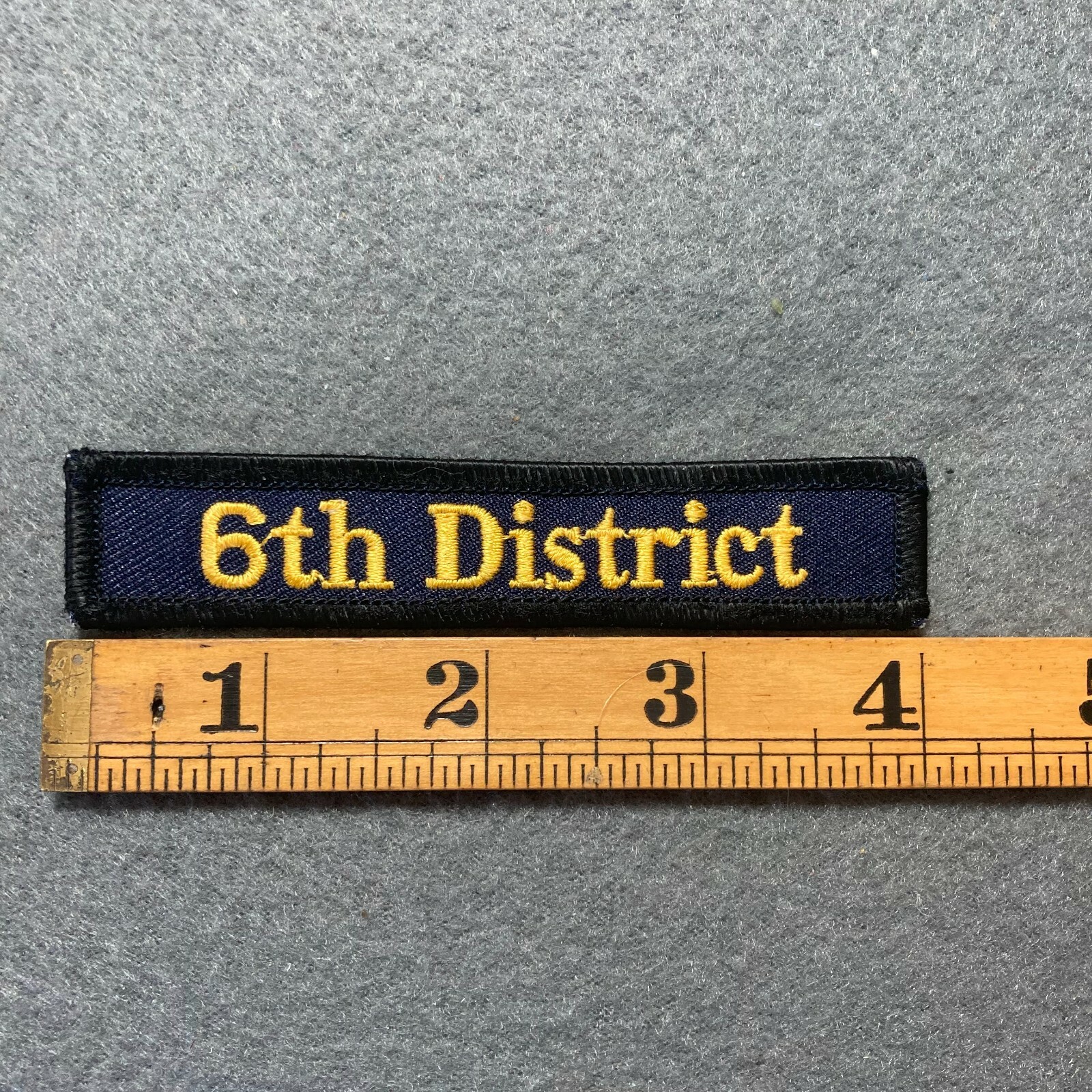 6th District Louisiana Police Precinct Uniform Tab Patch H5
