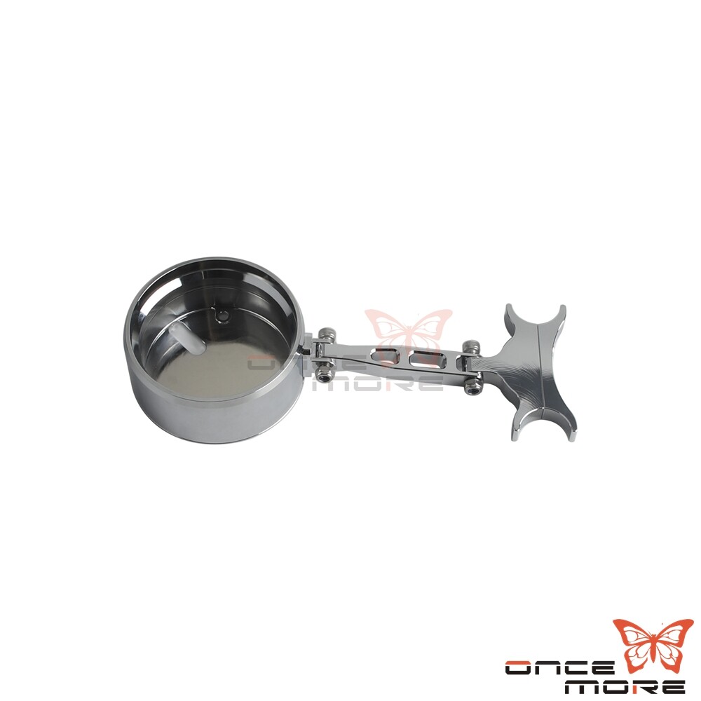 Chrome Digital Gauge Mount Housing Bracket Kit Adjustable For Harley FXFB FXLRS