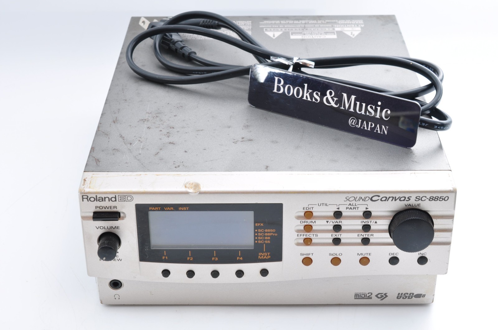 Roland SC-8850 MIDI Sound Module Synthesizer 1999 w/Power Cord Working ZM20827