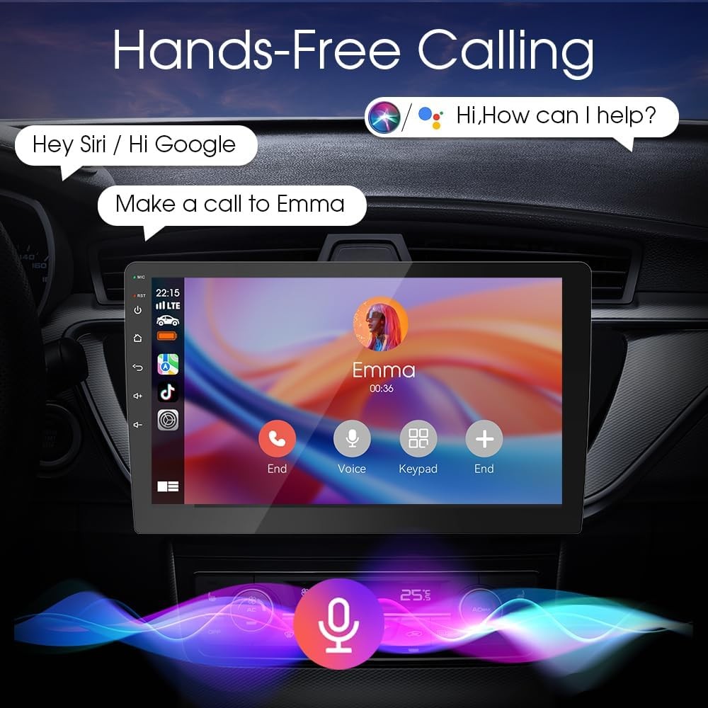 For 2003-2006 Chevy Silverado 1500 2500 Apple CarPlay 10.1" Android 15 4+64G