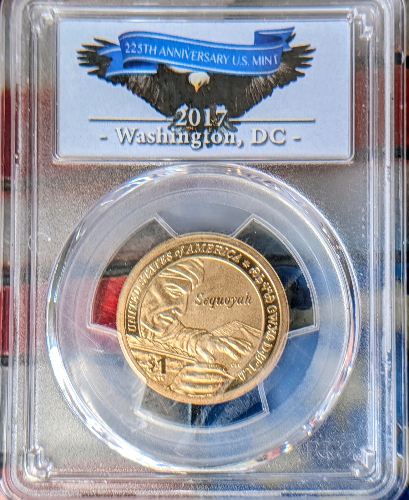 2017-S Native American $1 Sacagawea PCGS SP69 Enhanced UNC First Day Issue FDI