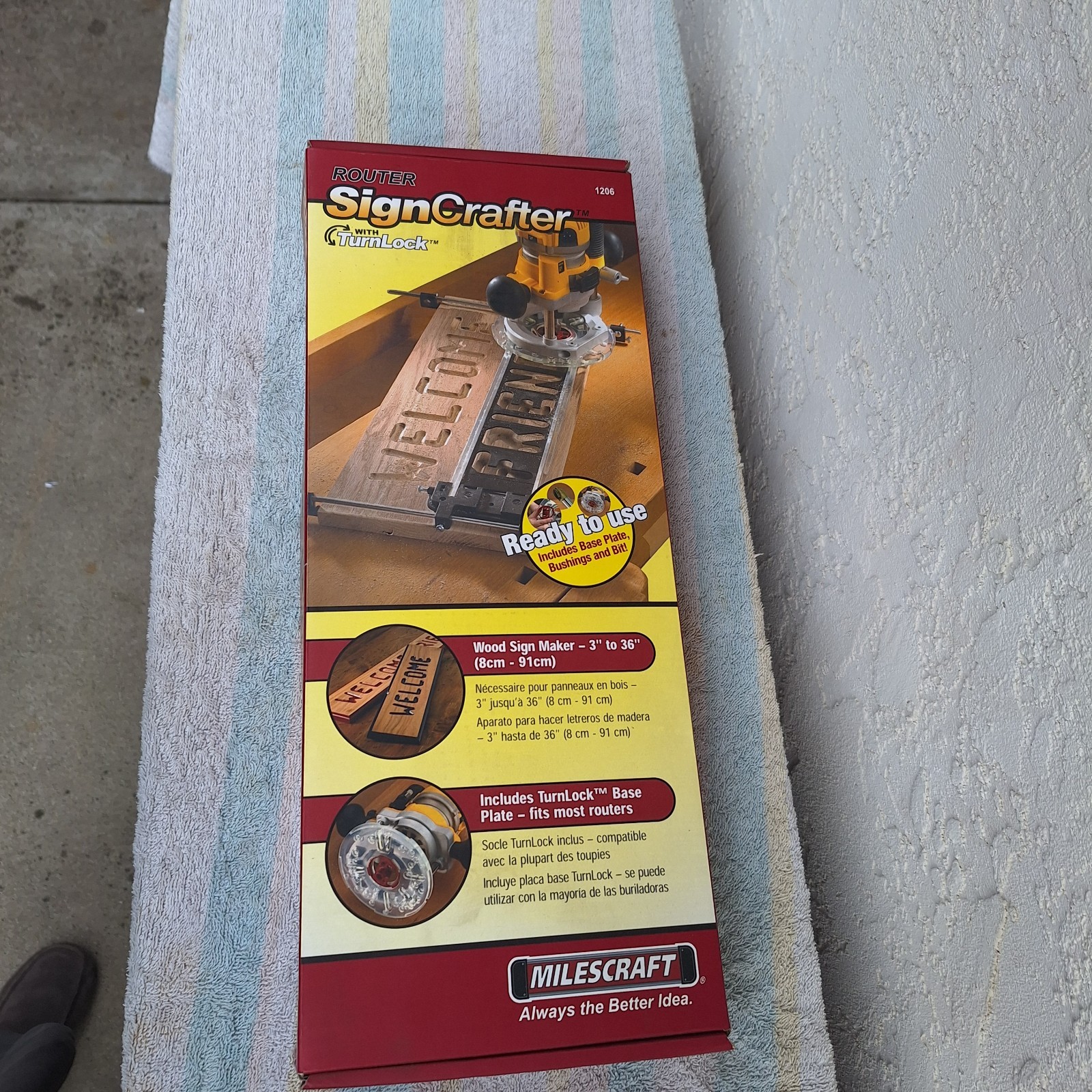 Miles craftsman 1206 Rotor Signcrafter With Turnlock Baseplate NOB