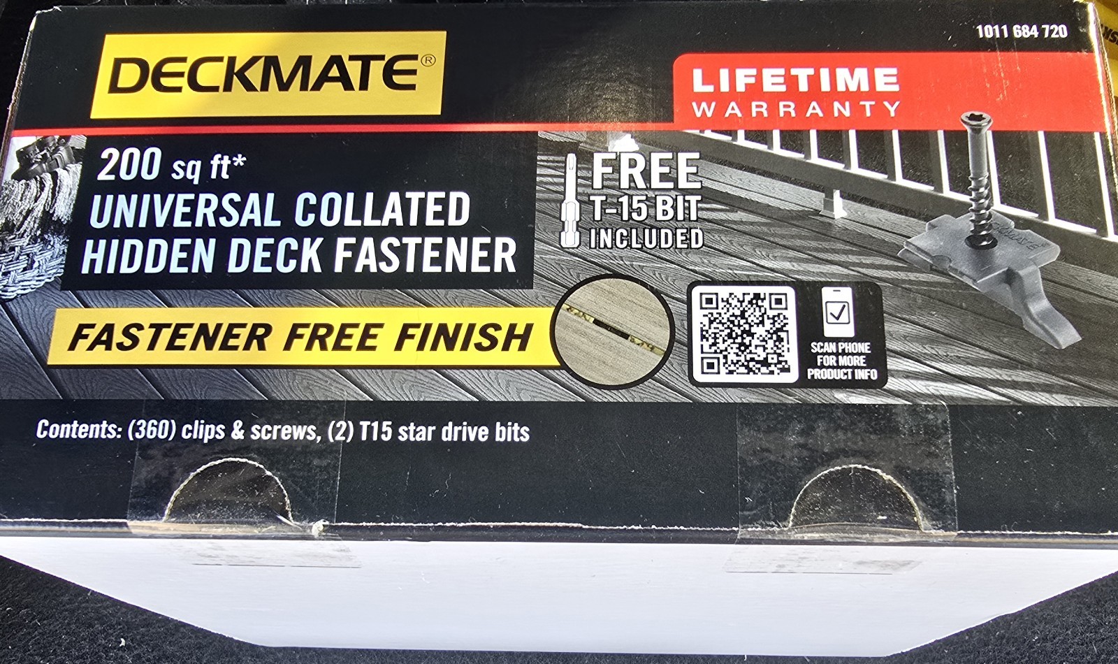 DECKMATE 200 Sq Ft Collated Hidden Deck Fastener Grooved Decking New In Box