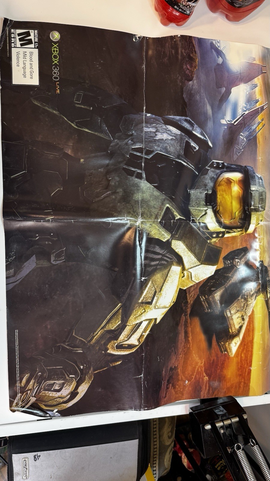 Rare Halo 3 Mountain Dew Game Fuel Limited Edition Full Unopened Soda W/Poster