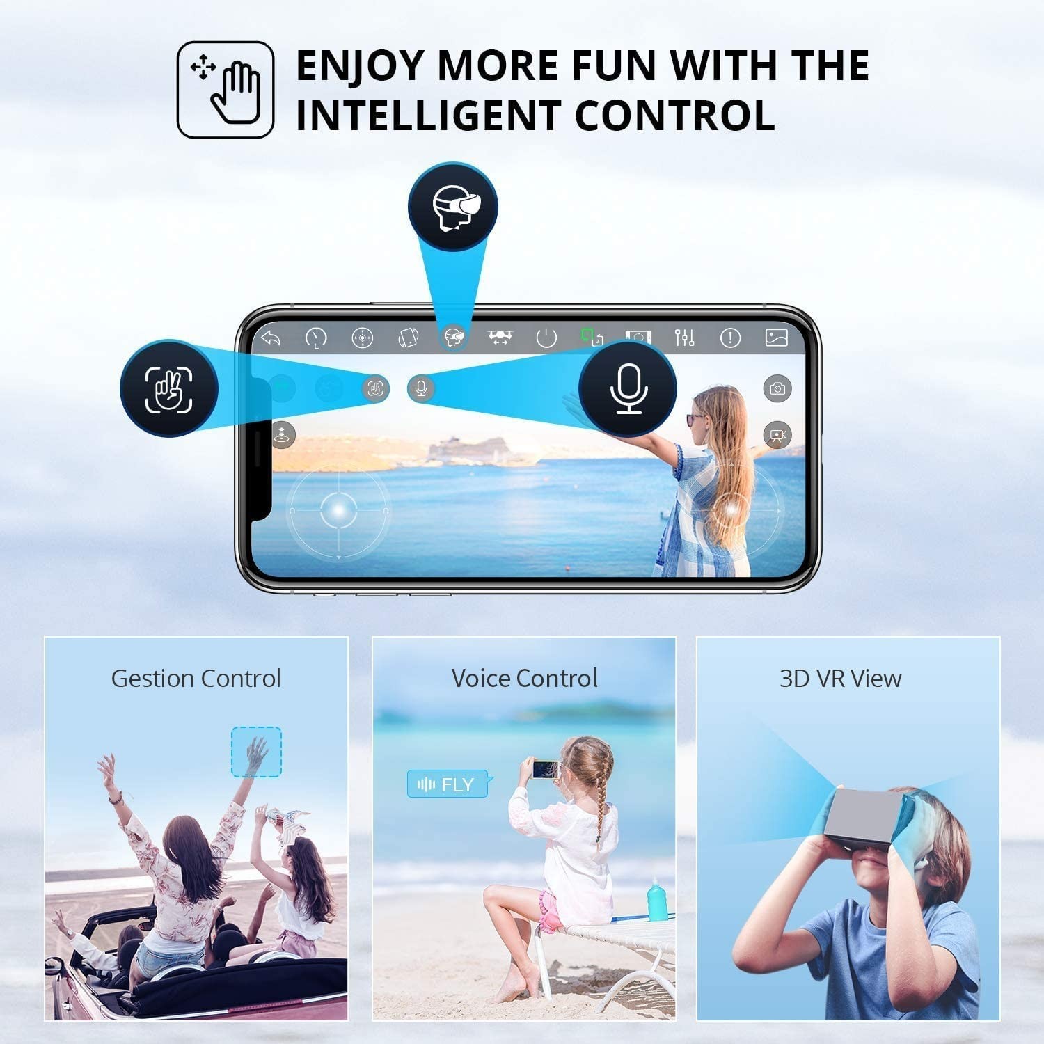 2026 RC Drone 4K Camera WiFi FPV Foldable Rc Quadcopter for beginner Boys Gift