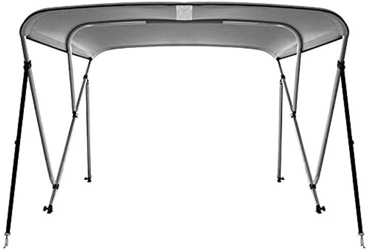 3 Bow 4 Bow Bimini Top Boat Cover,600D Solution Dyed Polyester,2 Support