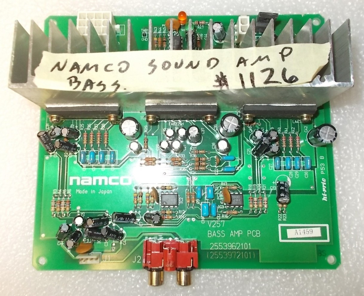 NAMCO Arcade Game BASS AMP Board #2553962101 (1126)