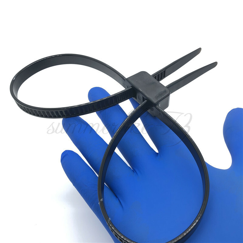 5pcs Handcuff Disposable Double FlexPlastic Cable Cuff Flex Restraints Binding