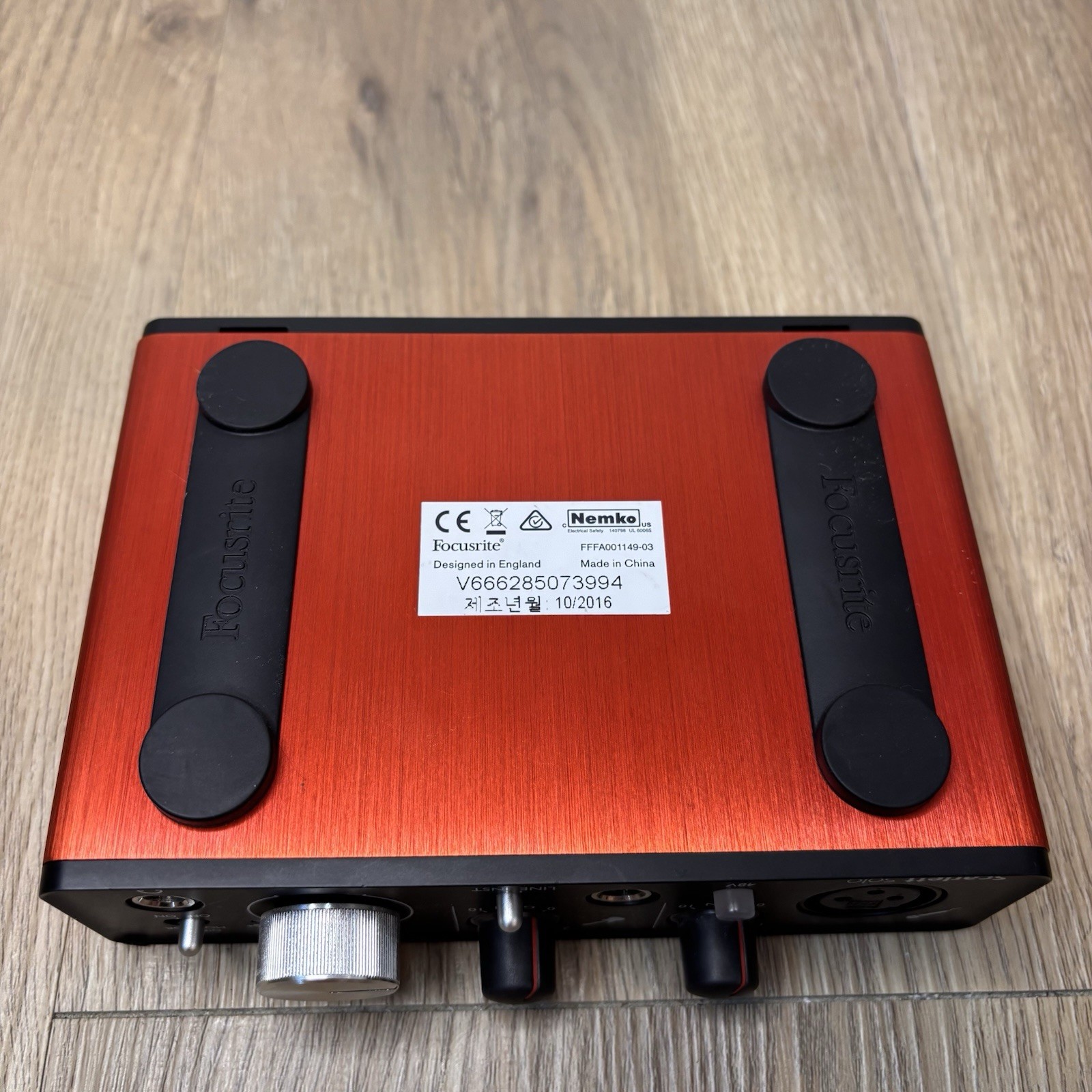 Focusrite Scarlett Solo 2nd Gen USB Audio Interface Studio Recording w/ Cable
