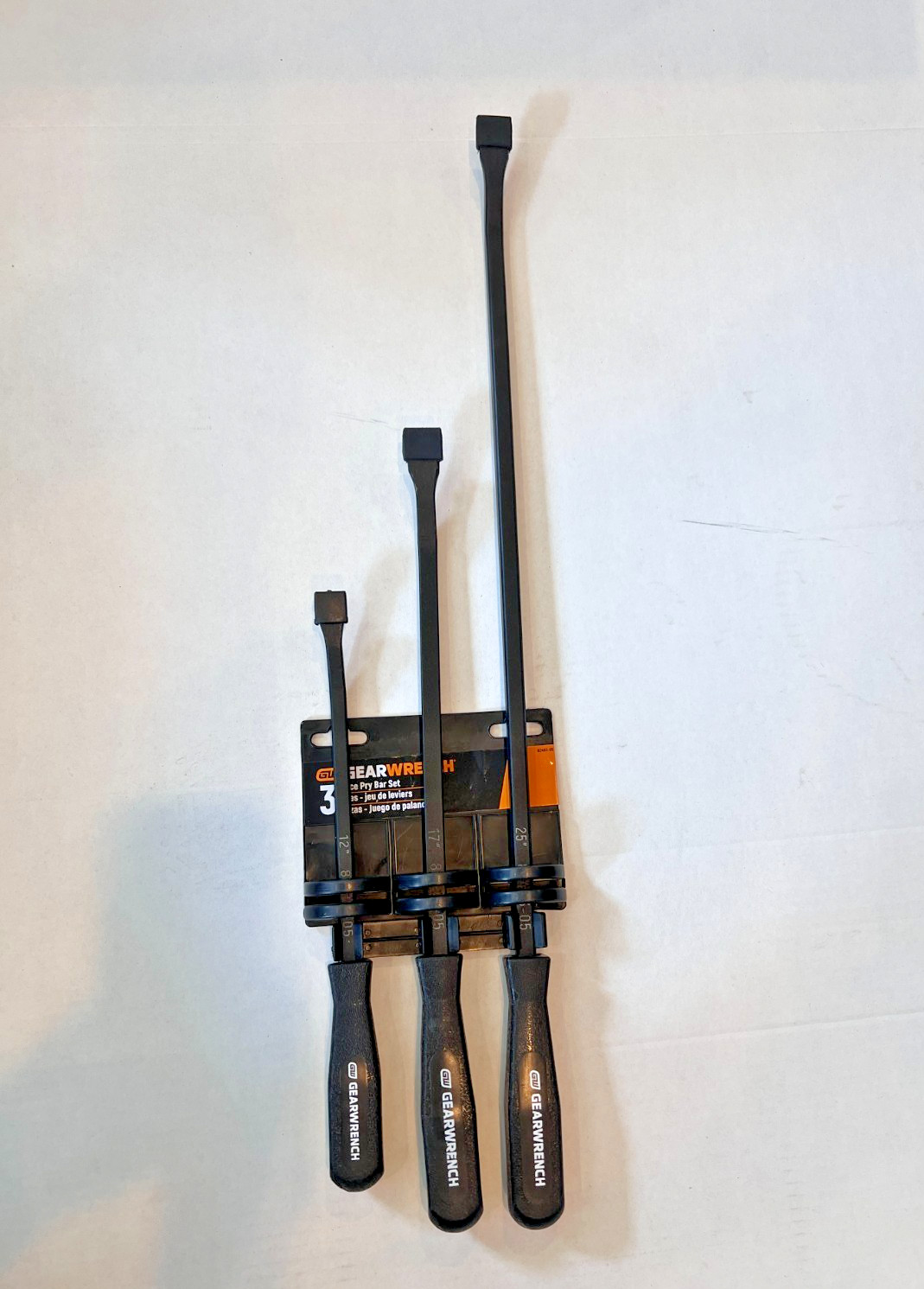 GEARWRENCH 82403-05 Heavy Duty Pry Bar Set 12" 17" 25" Open Box