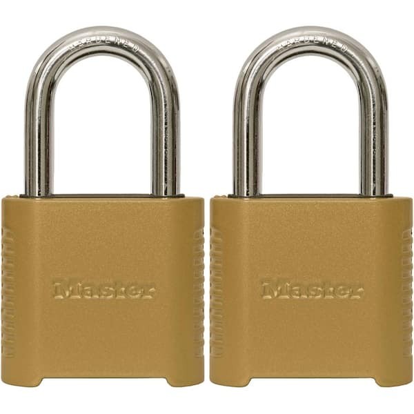 Master Lock 875TLF 1-1/2" Outdoor Combination Lock Resettable, 2PC (NEW SEALED)