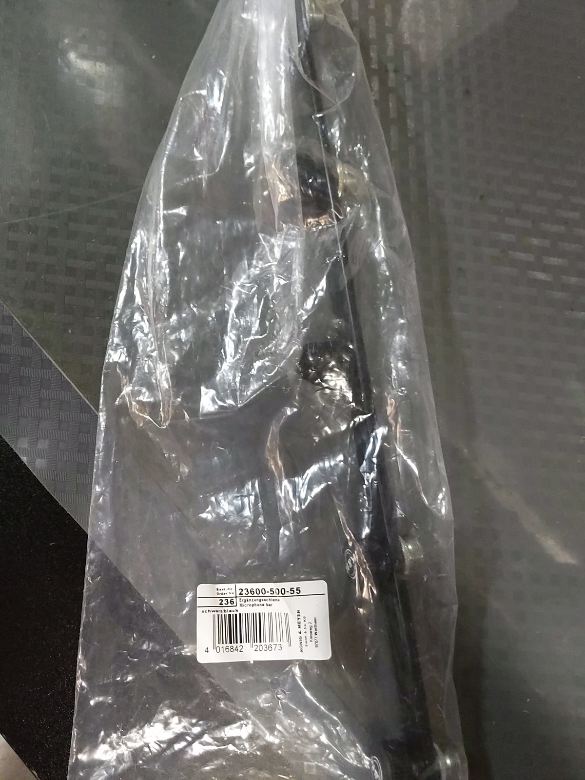 K&M König & Meyer 23510-500-55 Microphone Bar Adjustable Microphone Positioning