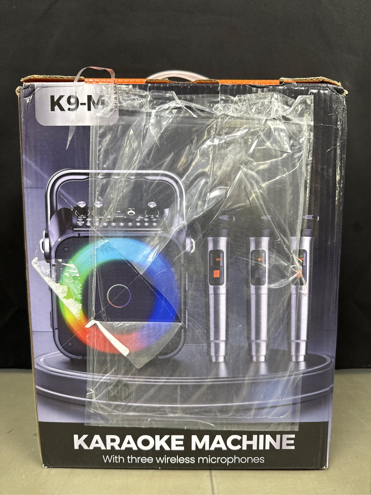 Karaoke Machine, Portable Bluetooth Speaker with 3 Wireless Microphones for Adul