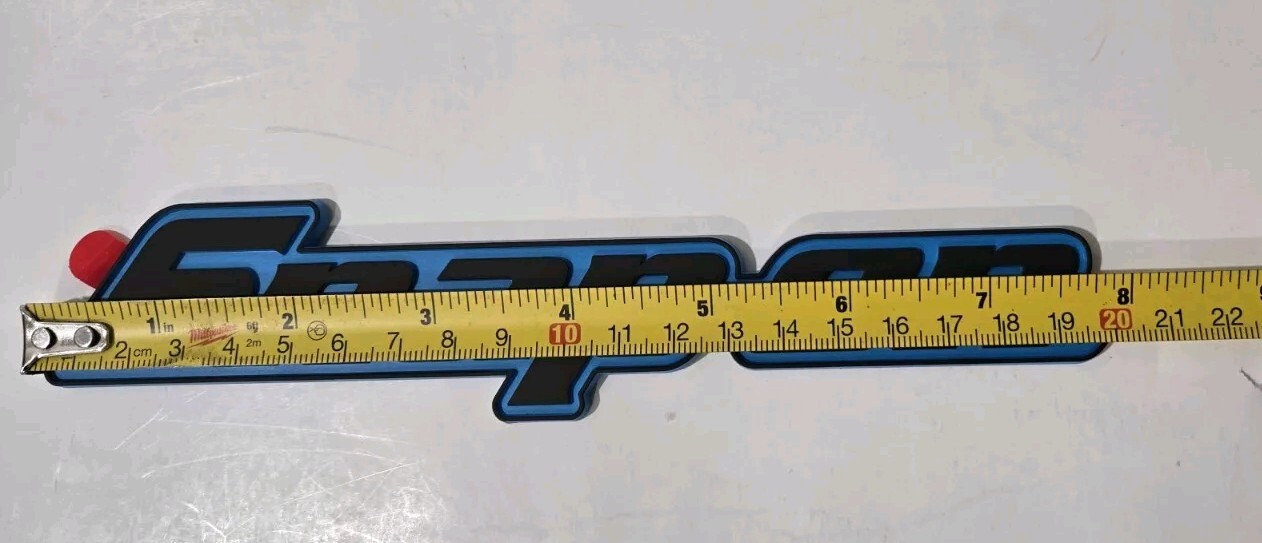 2PACK SNAP ON TOOL BOX LOGO EMBLEM MATTE BLUE Plastic Badge Decal 8" NEW + GIFT