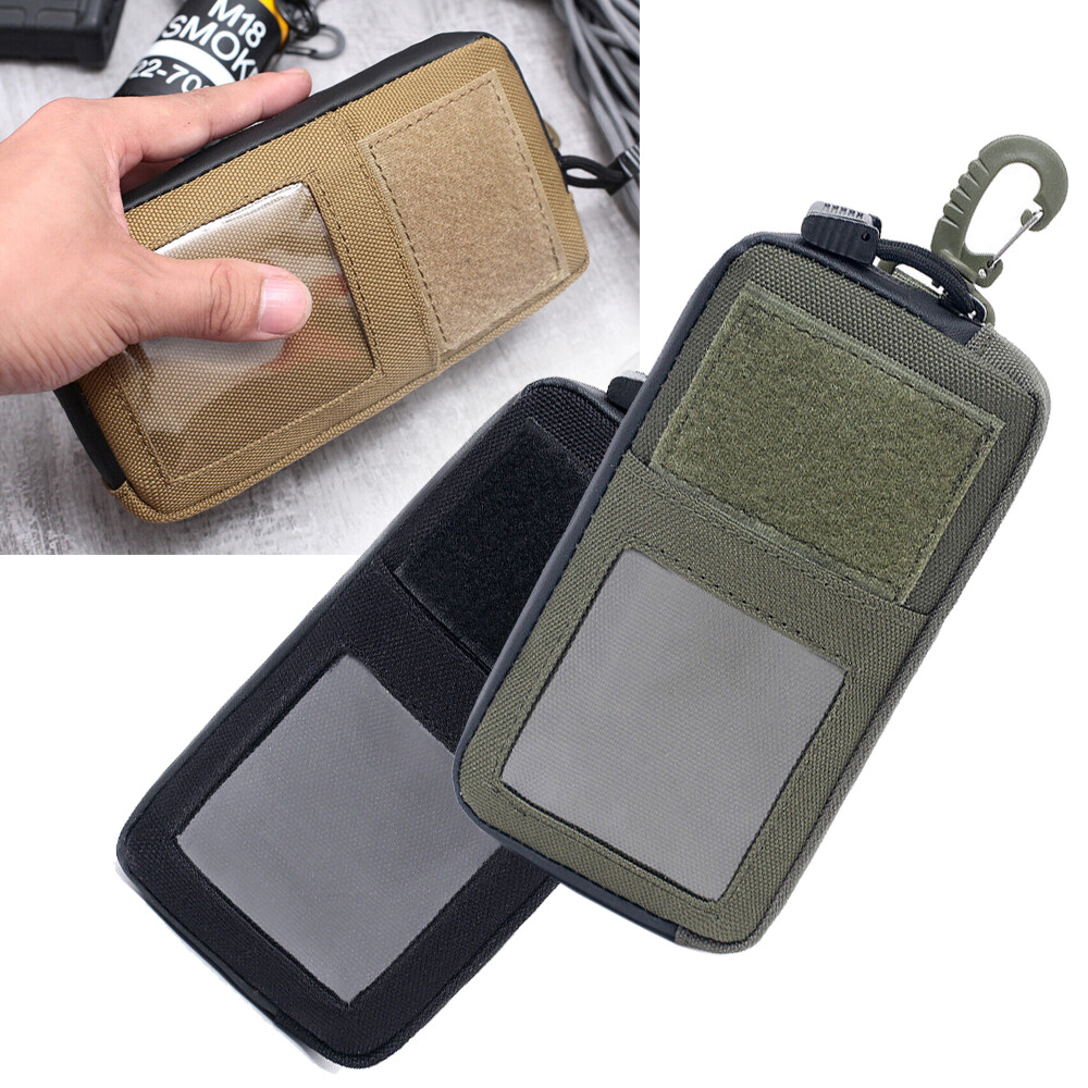 Tactical Molle Pouch Wallet Pack Card Holder Men Zipper Coin Pocket Waist Bags