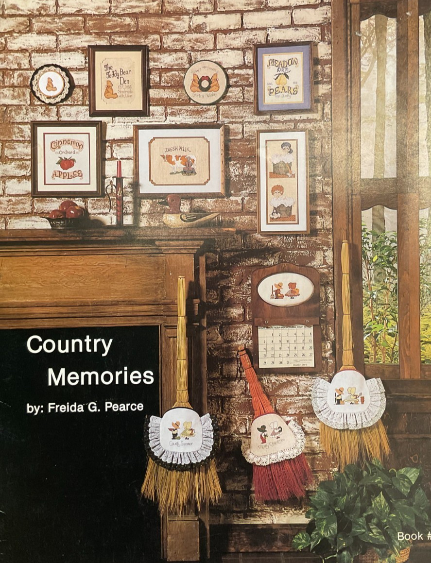 COUNTRY BASKET DESIGNS BOOK #1 - COUNTRY MEMORIES CROSS STITCH BY FREIDA PEARCE
