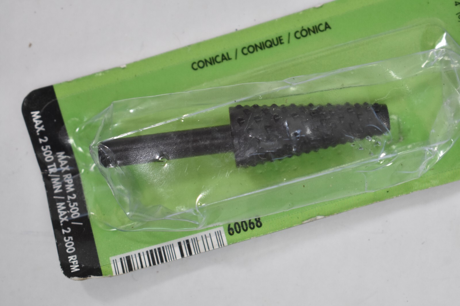 Forney Wood Rasp 1-3/8" x 5/8" Conical Tool 2500 Max RPM 60068 Genuine OEM